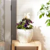 WELCOME RABBIT CAST IRON GARDEN STAKE